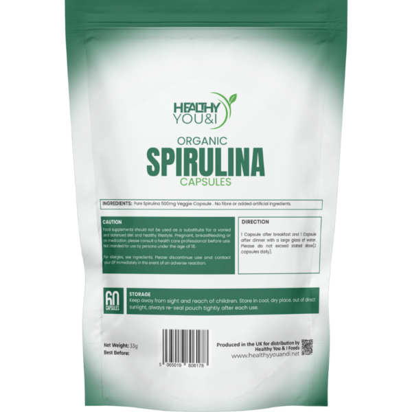 Spirulina Capsules 500mg - Image 2